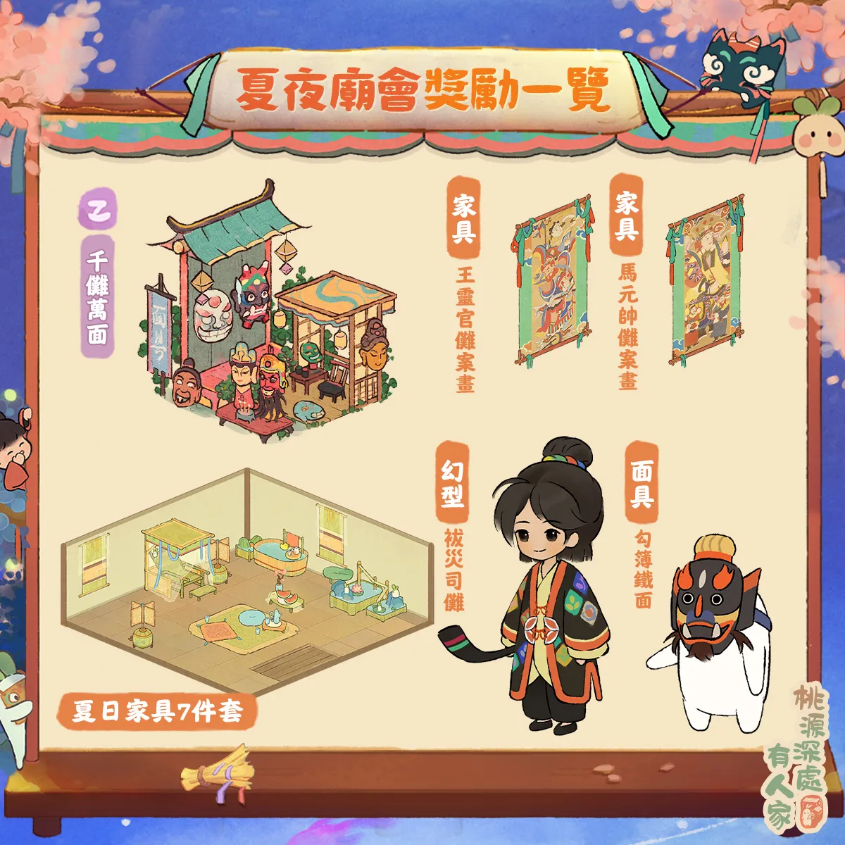 中元節活動-夏季廟會獎勵一覽